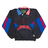 STARTER Atlanta Olympics 1996 Mens Pullover Jacket Black 90s USA L