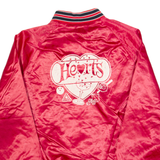 DUNBROOKE Hearts Mens Varsity Jacket Red 90s USA M