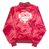DUNBROOKE Hearts Mens Varsity Jacket Red 90s USA M