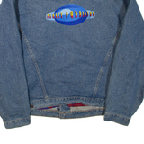 INTERNATIONAL DENIM Mens Blanket Lined Denim Jacket Blue XL