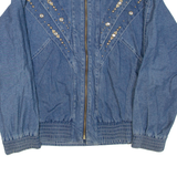 GABBY & CLAUDIA Womens Denim Jacket Blue L