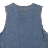 JEAN BLUE Womens Denim Waistcoat Blue M