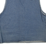 JEAN BLUE Womens Denim Waistcoat Blue M