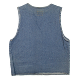 JEAN BLUE Womens Denim Waistcoat Blue M
