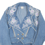 Cropped Womens Denim Jacket Blue L