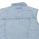 VISION Cropped Womens Denim Gilet Blue L