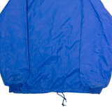 SWINGSTER Faux Fur Lined Mens Coach Jacket Blue Nylon 90s L