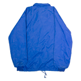 SWINGSTER Faux Fur Lined Mens Coach Jacket Blue Nylon 90s L