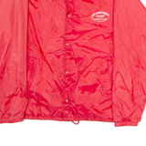 AUGUSTA SPORTSWEAR American Legion Mens Coach Jacket Red Satin Nylon 80s USA L