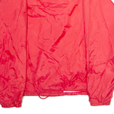 AUGUSTA SPORTSWEAR American Legion Mens Coach Jacket Red Satin Nylon 80s USA L