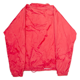 AUGUSTA SPORTSWEAR American Legion Mens Coach Jacket Red Satin Nylon 80s USA L