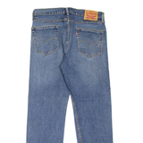 LEVI'S 505 Jeans Mens Blue Regular Straight Stone Wash W33 L30
