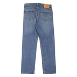 LEVI'S 505 Jeans Mens Blue Regular Straight Stone Wash W33 L30