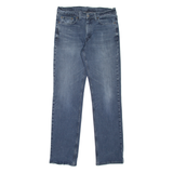 LEVI'S 514 Jeans Mens Blue Slim Straight Stone Wash W32 L34