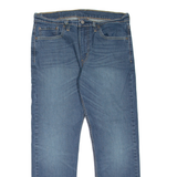 LEVI'S 502 Jeans Mens Blue Regular Tapered Stone Wash W33 L27