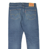 LEVI'S 502 Jeans Mens Blue Regular Tapered Stone Wash W33 L27