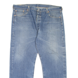 LEVI'S 501 Jeans Mens Blue Regular Straight Stone Wash W41 L29