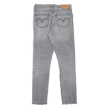 LEVI'S 501S Jeans Womens Grey Skinny Straight Stone Wash W29 L29