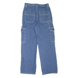 ARDENE High Rise Cargo Style Womens Jeans Blue Loose Straight W30 L30