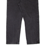 WRANGLER Mens Jeans Black Relaxed Tapered W34 L28
