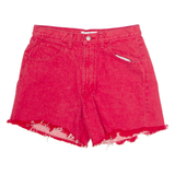 CALVIN KLEIN Sport Cut Off Womens Casual Shorts Red M W32