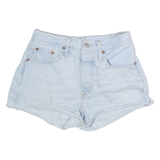 LEVI'S 501 Womens Denim Shorts Blue Classic XXS W25