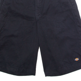 DICKIES Mens Workwear Shorts Black Loose M W30