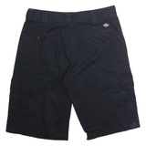DICKIES Workwear Mens Cargo Shorts Black Relaxed M W34