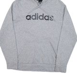 ADIDAS Mens Grey Hoodie M