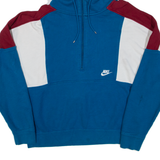 NIKE Womens Blue Hoodie M