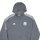 ADIDAS Bellevue United Fc Mens Grey Hoodie XL