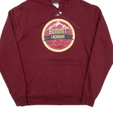 NEW BALANCE Summit Lacrosse Mens Red Hoodie USA S