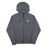 NIKE Mens Grey Hoodie Full Zip S