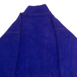 MOVING COMFORT Mens Patterned Fleece Purple 1/2 Zip 90s M