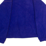 MOVING COMFORT Mens Patterned Fleece Purple 1/2 Zip 90s M