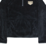 NHL Womens Fleece Black 1/4 Zip L