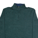 NAUTICA Mens Fleece Green 1/4 Zip XL