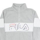 FILA Womens Fleece Grey 1/2 Zip S