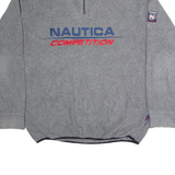 NAUTICA Mens Fleece Grey 1/4 Zip 2XL