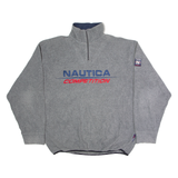 NAUTICA Mens Fleece Grey 1/4 Zip 2XL