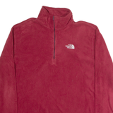 THE NORTH FACE Mens Fleece Red 1/4 Zip M