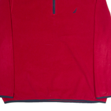NAUTICA Mens Fleece Red 1/4 Zip XL