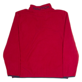 NAUTICA Mens Fleece Red 1/4 Zip XL