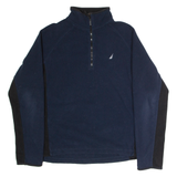 NAUTICA Mens Fleece Blue 1/2 Zip M