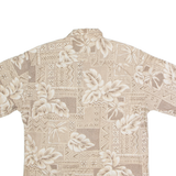 WINDHAM POINTE Mens Hawaiian Shirt Beige 90s Floral M