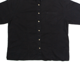 CHASE AUTHENTICS Womens Worker Shirt Black 90s XL