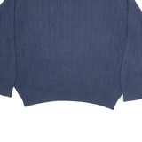 TOMMY HILFIGER Mens Jumper Blue Cable Knit 2XL