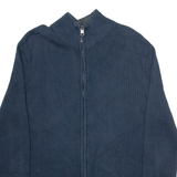 CALVIN KLEIN Mens Jumper Blue Tight Knit L