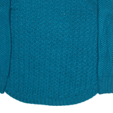 CALVIN KLEIN Womens Jumper Blue Chunky Knit L