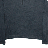CALVIN KLEIN Mens Jumper Grey 1/4 Zip Tight Knit L